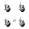 Service Caster Cambro Camdollies Swivel Caster Replacement Set with 41059 Sockets Included-SCC USACAM-GR20S3514-TPRB-TLB-716138-4X701-4 - alternate 1